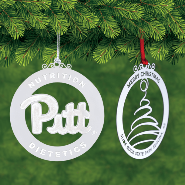 Custom Christmas Ornaments - Etched Metal