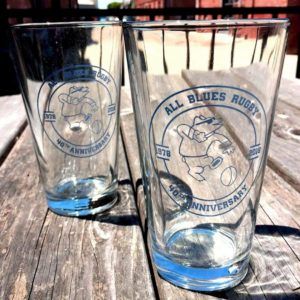 Merch Monster All Blues Rugsby Pint Glasses